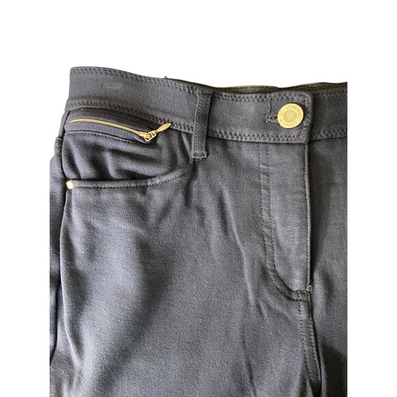 Chicos So Slimming Womens Pants Tall XS Navy Straight-Leg Zipper Pocket Normcore - Picture 5 of 8